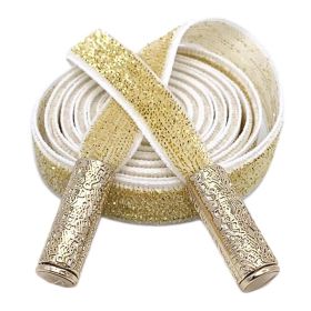 Golden Metallic Drawstring Single-Sided Velvet Replacement Decorative Drawstring for Hoodies Sweatpants Shorts,White Gold