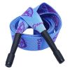 Leaves Printed Jacquard Drawstring Flat Decorative Replacement Drawstring Cord for Sweatpants Shorts Hoodies,Sky Blue Purple