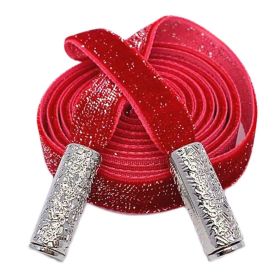 Silver Metallic Drawstring Single-Sided Velvet Decorative Drawstring Hoodies Sweatpants Shorts Replacement Drawstring,Red Silver