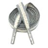 Two-tone Cotton Braided Drawstring Flat Decorative Replacement Drawstring for Hoodies Sweatpants Shorts,Grey Beige