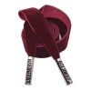 Flat Replacement Drawstring Cord Single-Sided Velvet Decorative Drawstring for Hoodies Sweatpants Shorts,Wine Red