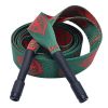 Leaves Printed Jacquard Drawstring Flat Decorative Replacement Drawstring Cord for Sweatpants Shorts Hoodies,Dark Green Red