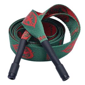 Leaves Printed Jacquard Drawstring Flat Decorative Replacement Drawstring Cord for Sweatpants Shorts Hoodies,Dark Green Red