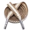 Two-tone Cotton Braided Drawstring Flat Decorative Replacement Drawstring for Hoodies Sweatpants Shorts,Khaki Beige