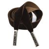 Flat Replacement Drawstring Cord Single-Sided Velvet Decorative Drawstring for Hoodies Sweatpants Shorts,Brown