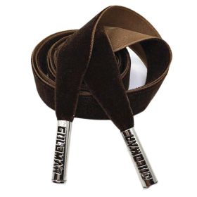 Flat Replacement Drawstring Cord Single-Sided Velvet Decorative Drawstring for Hoodies Sweatpants Shorts,Brown