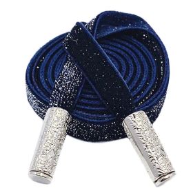 Silver Metallic Drawstring Single-Sided Velvet Decorative Drawstring Hoodies Sweatpants Shorts Replacement Drawstring,Dark Blue
