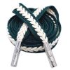 Two-tone Cotton Braided Drawstring Hoodies Sweatpants Shorts Decorative Replacement Drawstring,Dark Green Beige