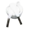 Single-Sided Velvet Flat Drawstring Decorative Replacement Drawstring for Hoodies Sweatpants Shorts,White