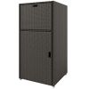 Outdoor Towel Rack for Pool w/ Drawer & Cabinet, Dark Brown