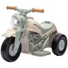 Ride On Motorcycle, 6V Ride on Bubble Car, 3 Wheeled Electric Motorcycle for Kids w/ LED Headlight, Music, Cream White