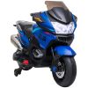 Kids Electric Motorcycle Training Wheels, Roaring Engine Sound High-Traction Ride-On Toy, 3.7 Mph, Blue