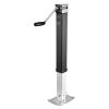 Trailer Jack, 8000 lbs Dynamic Load Capacity, Weld-on Pipe-Mount Swivel Trailer Jack with Ergonomic Handle, 15-inch Vertical Travel, Suitable for RV