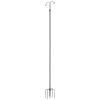 Double Shepherds Hooks for Outdoor, 8 Pack 92 Inch Heavy Duty Bird Feeder Pole, 3/4 Inch Thick Garden Hooks for Hanging Hummingbird Feeder