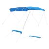 4 Bow Boat Bimini Tops, 600D Polyester Canopy, Waterproof & Sun Protection Boat Awning Canopy with Storage Bag, Bimini Top Replacement