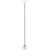 Double Shepherds Hooks for Outdoor, 8 Pack 108 Inch Heavy Duty Bird Feeder Pole, 3/4 Inch Thick Garden Hooks for Hanging Hummingbird Feeder
