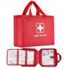 First Aid Kit, 420 Pieces, 600D Nylon Large Survival First Aid Bag, Emergency Medical Supplies, for Home, Car, Office, Travel, Camping, Truck, Hiking