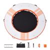 Inflatable Floating Dock, 8 FT Inflatable Dock Platform, Non-Slip Water Air Mat with Portable Carrying Bag and Detachable Ladder