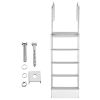 Retractable Dock Ladder, 5 Steps, Aluminum Alloy Pontoon Boat Swim Ladder with Auto-Lift Float, Non-Slip Wide Steps, 500 lbs Weight Capacity