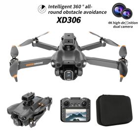 Foldable Quadcopter Drone | Brushless Motors, Large Display Remote Control, 360° Obstacle Avoidance, Optical Flow Hovering Technology