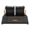Rock Tumbler Kit, 8 lbs Rock Polishing Kit, 4 Speed Settings 9-Day Polishing Timer Stone Polishing Kit, Double Barrel Rock Polisher with Adapter