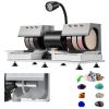 Cabbing Machine, 6" 2/5 HP 1800 RPM Efficient, Lapidary Rock Grinder Polisher With Diamond and Resin Wheels, LED Lamp, Water System