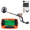Metal Detector for Adults, 8", Professional High Accuracy Gold Detector, IP68 Waterproof Search Coil with Display, Headphones, 3 Modes