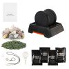 Rock Tumbler, 1 lb Rock Polishing Machine, Rocks Tumbling Kit with 4-Speed Adjustment, 1–9 Day Timer