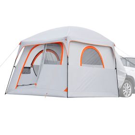Large SUV Tent for 6 Person, 10 x 9 FT 3-Season SUV Tailgate Tent with Ventilated Doors & Mesh Windows