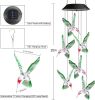 Solar Wind Chime, Color Changing Wind Chimes Hummingbird, LED Decorative Mobile, Gifts for Mom Grandma