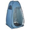 Pop up Shower Tent, Instant Portable Privacy Tent Changing Room with Ground Stakes, Ropes, and Carry Bag, 190T Polyester with Silver Coating
