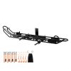 Motorcycle Carrier, 500 lbs Capacity, Heavy Duty Steel Hitch Mount Rack with Anti-Tilt Lock Device, Straps & Stabilizer