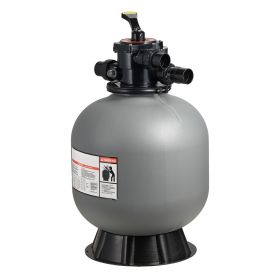 Sand Filter, 20-Inch, 50 GPM Above Inground Swimming Pool Sand Filter System, with 7-Way Multi-Port Valve, Backwash, Rinse, Recirculate, Waste, Winter