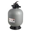 Sand Filter, 24-Inch, 65 GPM Above Inground Swimming Pool Sand Filter System, with 7-Way Multi-Port Valve, Backwash, Rinse, Recirculate, Waste, Winter