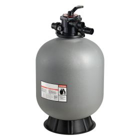 Sand Filter, 24-Inch, 65 GPM Above Inground Swimming Pool Sand Filter System, with 7-Way Multi-Port Valve, Backwash, Rinse, Recirculate, Waste, Winter