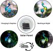 Garden Solar Lights Decorative, 2 Pack Metal Peacock Solar Lights Stake for Outdoor Garden Patio Yard Lawn Decorations