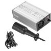 Golf Cart Battery Charger 48V Club Car Charger 15A Golf Cart Electric Charger 3 Pin Plug Round/LED Club Car Battery Charger Aluminum Shell Power Wise