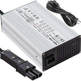 Golf Cart Battery Charger 36V Club Car Charger 18A Golf Cart Electric Charger Splayed Plug/LED Club Car Battery Charger Aluminum Shell Power Wise Golf