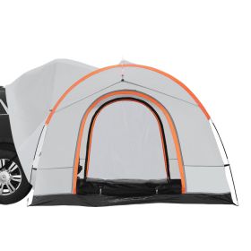 SUV Camping Tent, 8'-8' SUV Tent Attachment for Camping with Rain Layer and Carry Bag, PU2000mm Double Layer Truck Tent, Accommodate 6-8 Person