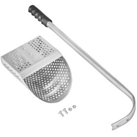 Metal Detector Sand Scoop, Stainless Steel Metal Detecting Beach Scoop Scoops, 10 MM Hole Beach Metal Detector Scoop Shovel