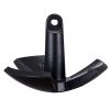 River Anchor, 30 LBS Boat Anchor Cast Iron Black Vinyl-Coated, Marine Grade Mushroom Anchor for Boats Up To 30 ft