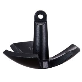 River Anchor, 30 LBS Boat Anchor Cast Iron Black Vinyl-Coated, Marine Grade Mushroom Anchor for Boats Up To 30 ft