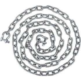 Anchor Chain, 20' x 5/16" Galvanized Steel Chain, 3/8" Anchor Chain Shackle, 11650lbs Anchor Lead Chain Breaking Load