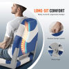 Boat Seats, 21.85" High Back Boat Seat, Folding Boat Chair with Thickened Sponge Padding and Hinge, Fold-Down Boat Captain Chairs for Fishing Boat