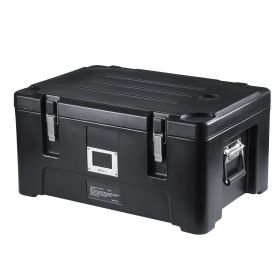 Insulated Food Pan Carrier, 36Qt Capacity, Stackable Catering Hot Box with 3 Stainless Steel Pans