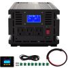 Power Inverter, 2000W Modified Sine Wave Inverter, DC 12V to AC 120V Car Converter, with LCD Display, Remote Controller, LED Indicator