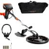 Metal Detector for Adults & Kids, 8 Inch Waterproof Search Coil with High Accuracy Pointer Display, Adjustable 38''-49'' Gold Detector