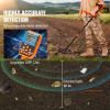 Waterproof Metal Detector, 12" Coil, Professional Rechargeable Gold Detector, 39-50 in Adjustable with LCD 7 Modes Advanced DSP Chip Bluetooth Headset