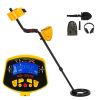 Metal Detector Waterproof Disc Metal detectors Underwater Underground high Accuracy LCD Display Metal Detector for Adults and Children Headphone Autom