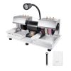Cabbing Machine, 6" 1/4HP 1800rpm Efficient, Lapidary Rock Grinder Polisher With Lamp & Water Pump, Gem Faceting Machine